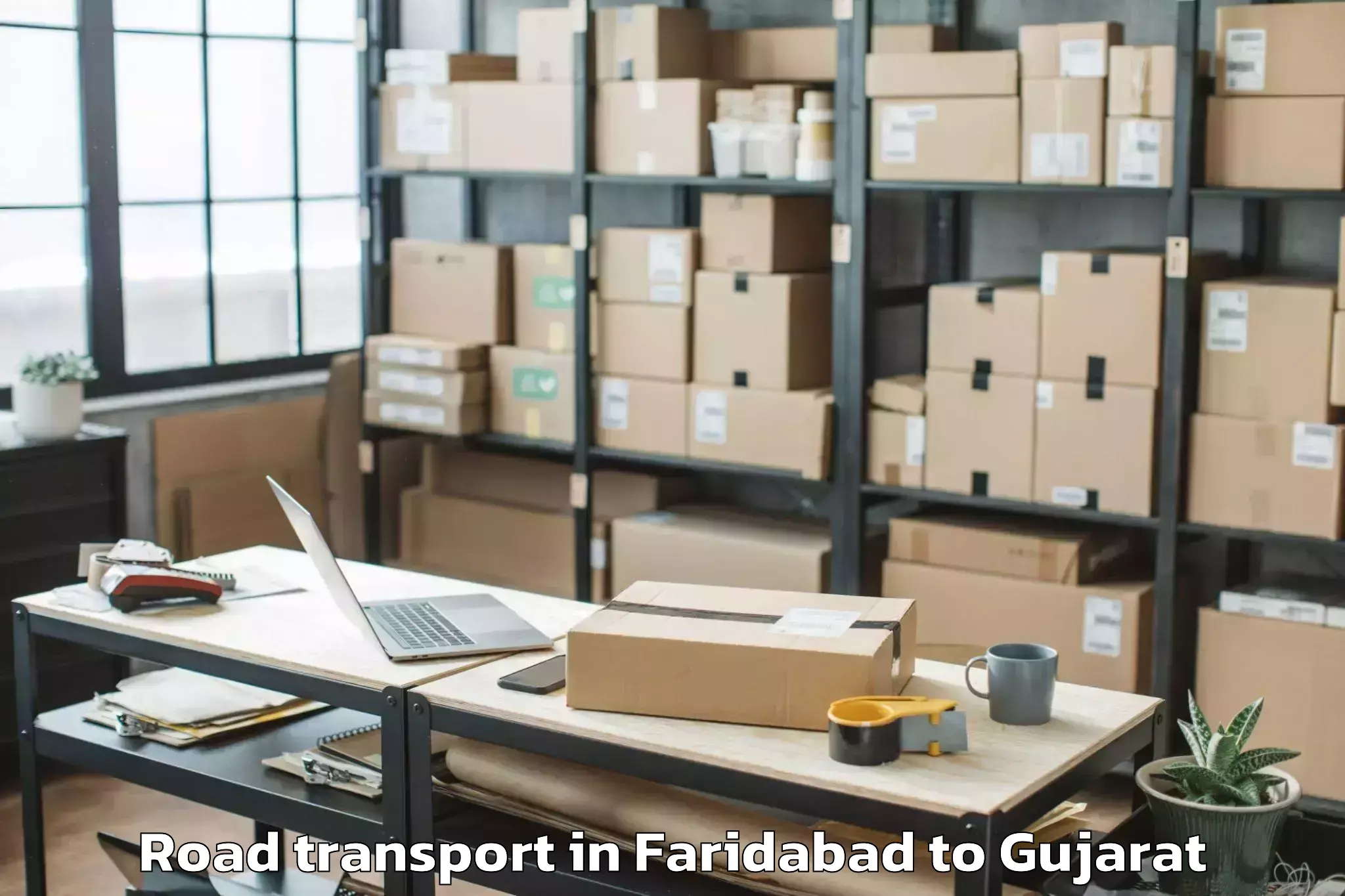 Affordable Faridabad to Udhana Road Transport